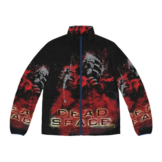 Dead Space Redblood Puffer Jacket featuring the iconic engineer's design