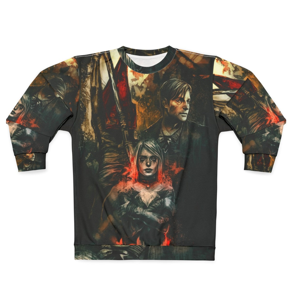 Silent Hill 2 Sweatshirt featuring James Sunderland and Maria