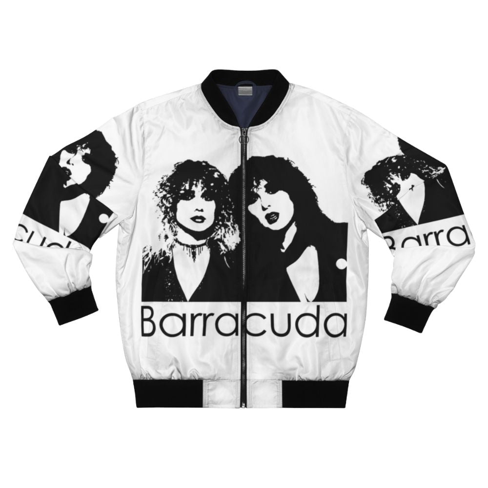 Retro barracuda bomber jacket in vintage 70s americana style