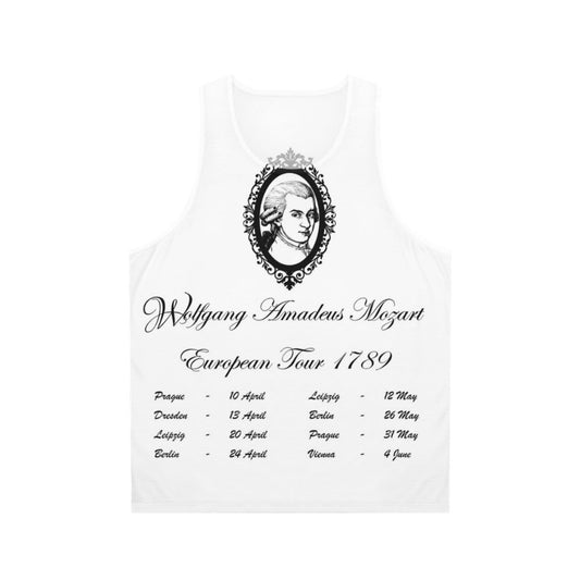 Wolfgang Amadeus Mozart European Tour 1789 Unisex Tank Top