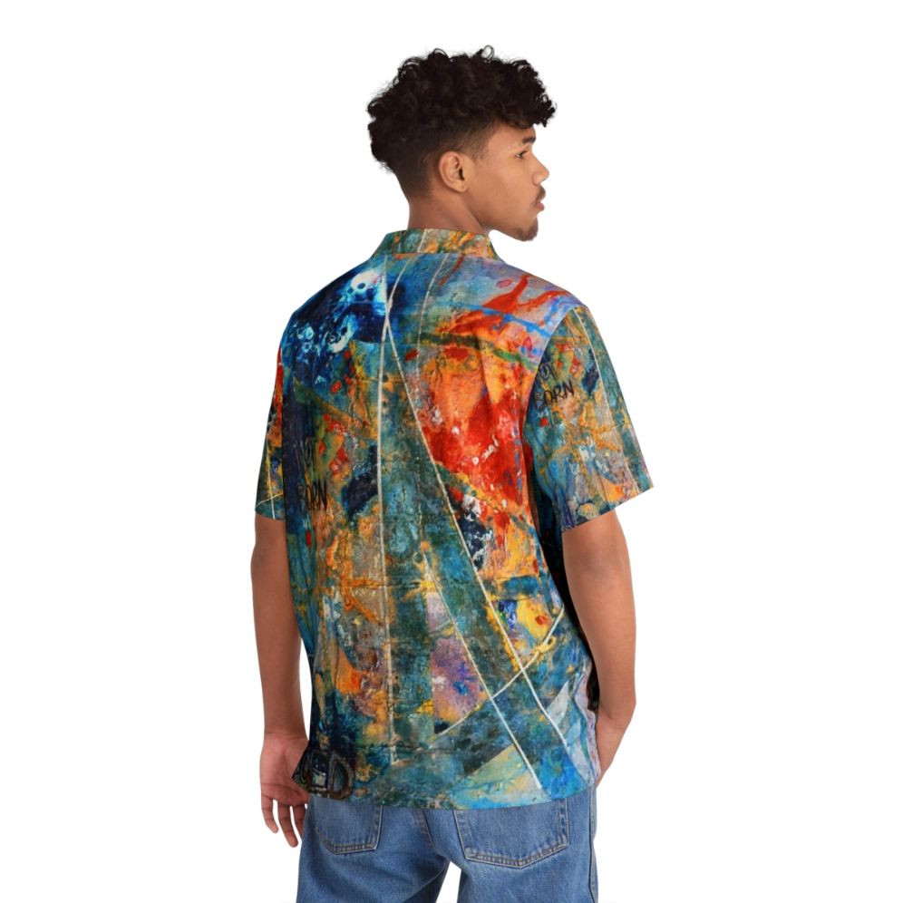 Antihero Hawaiian Shirt featuring artwork by Artemis Sere - Flat lay