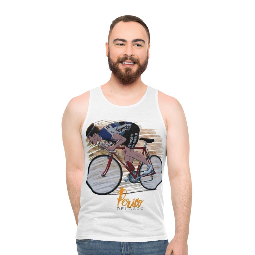 Perico Delgado Cycling Jersey Unisex Tank Top - men