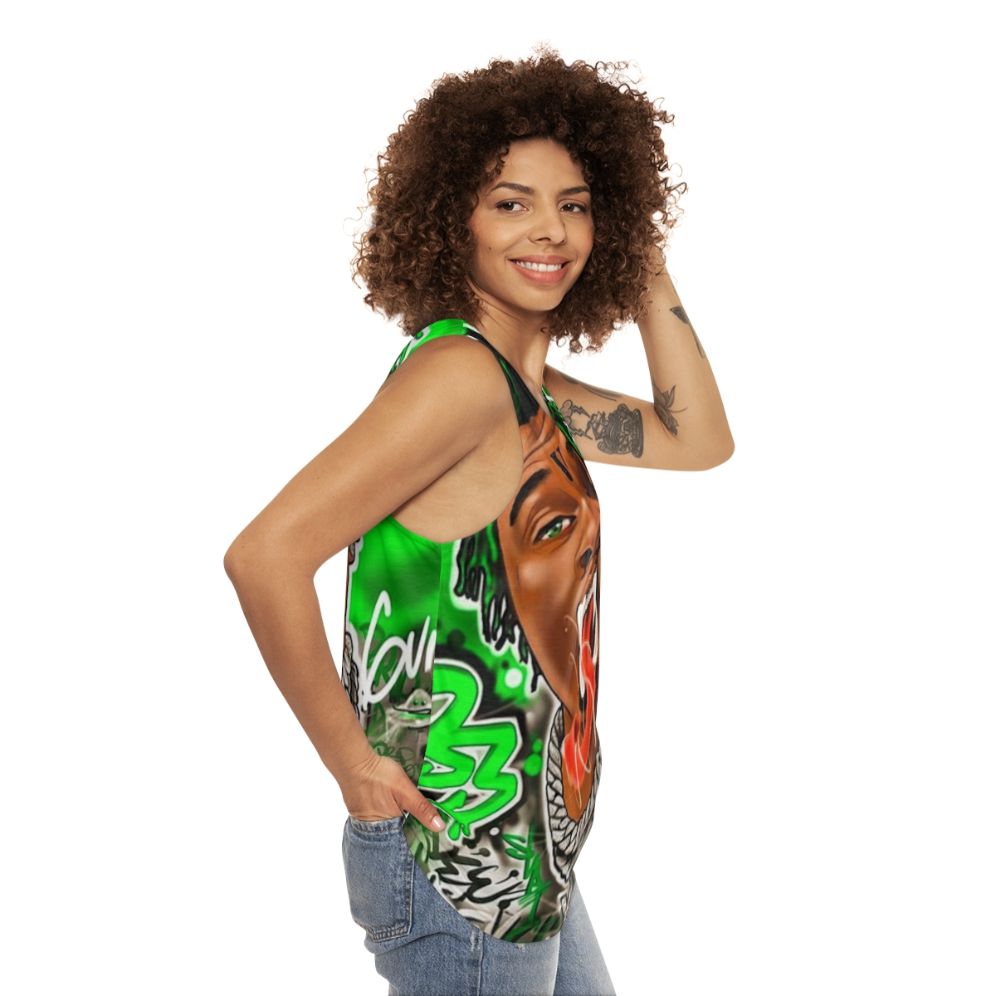 Unisex Hip Hop Drip Season Tank Top - women side