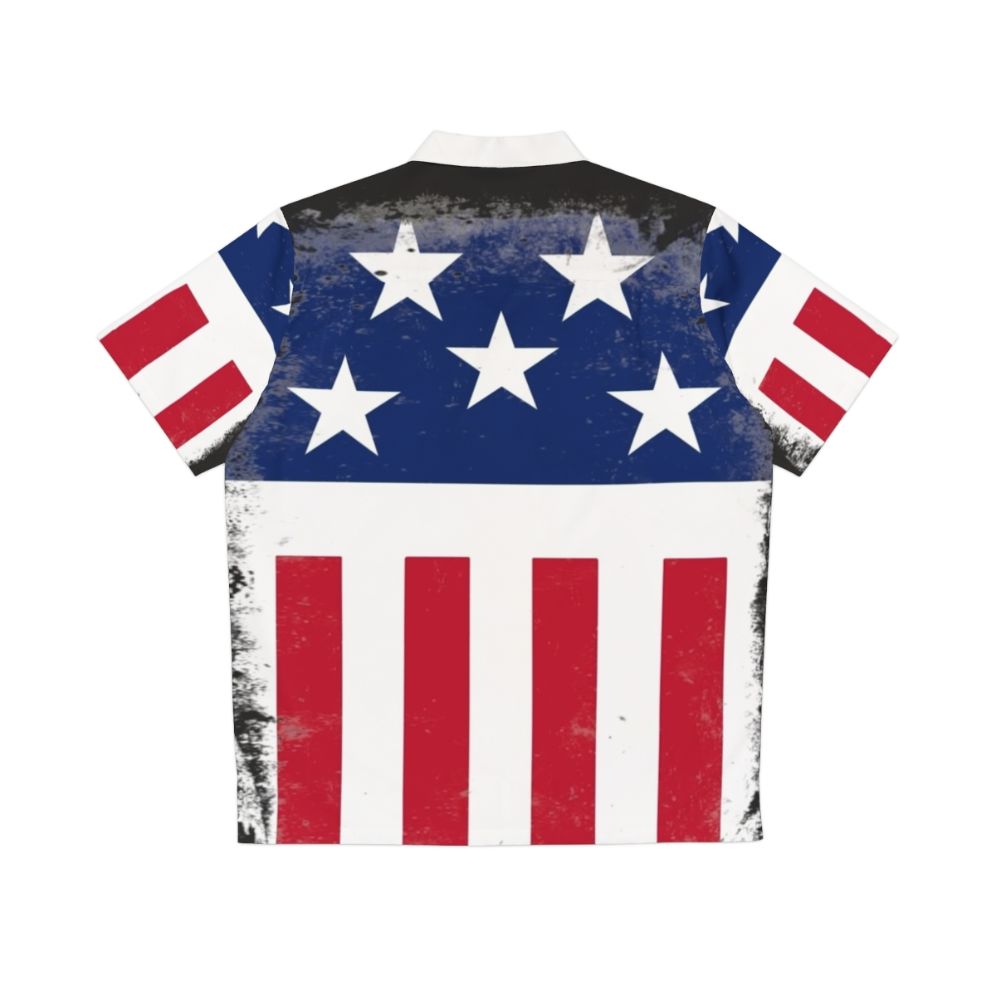 Stars and Stripes Firestarter Hawaiian Shirt with The Prodigy and Keith Flint Inspired Design - Back