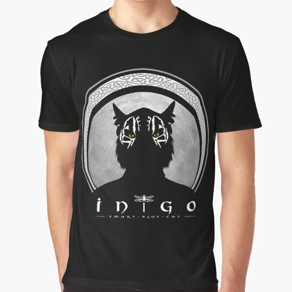 Inigo silhouette graphic design on a t-shirt