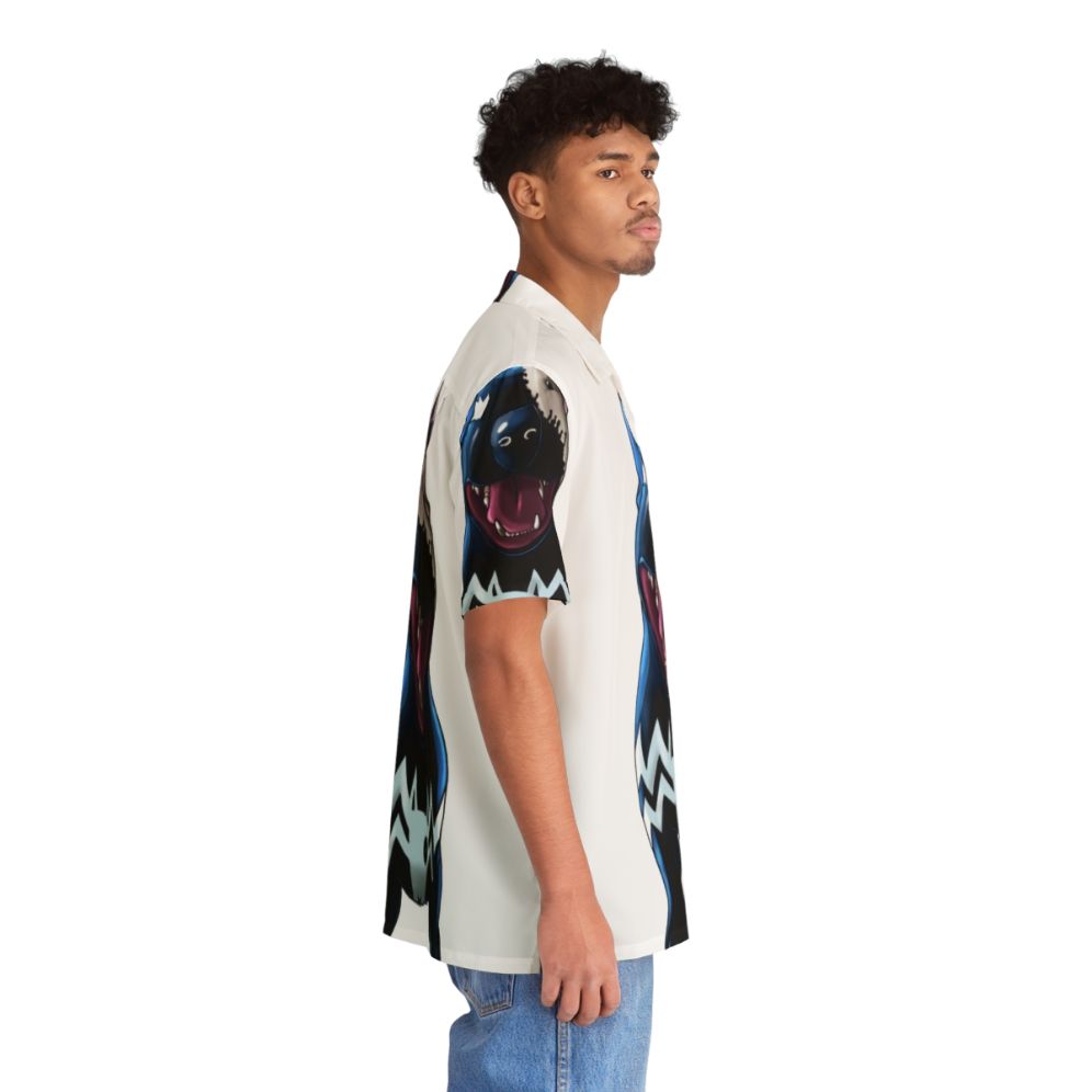 Superhero Supervillain Hawaiian Shirt with Bullterrier Dog - People Pight