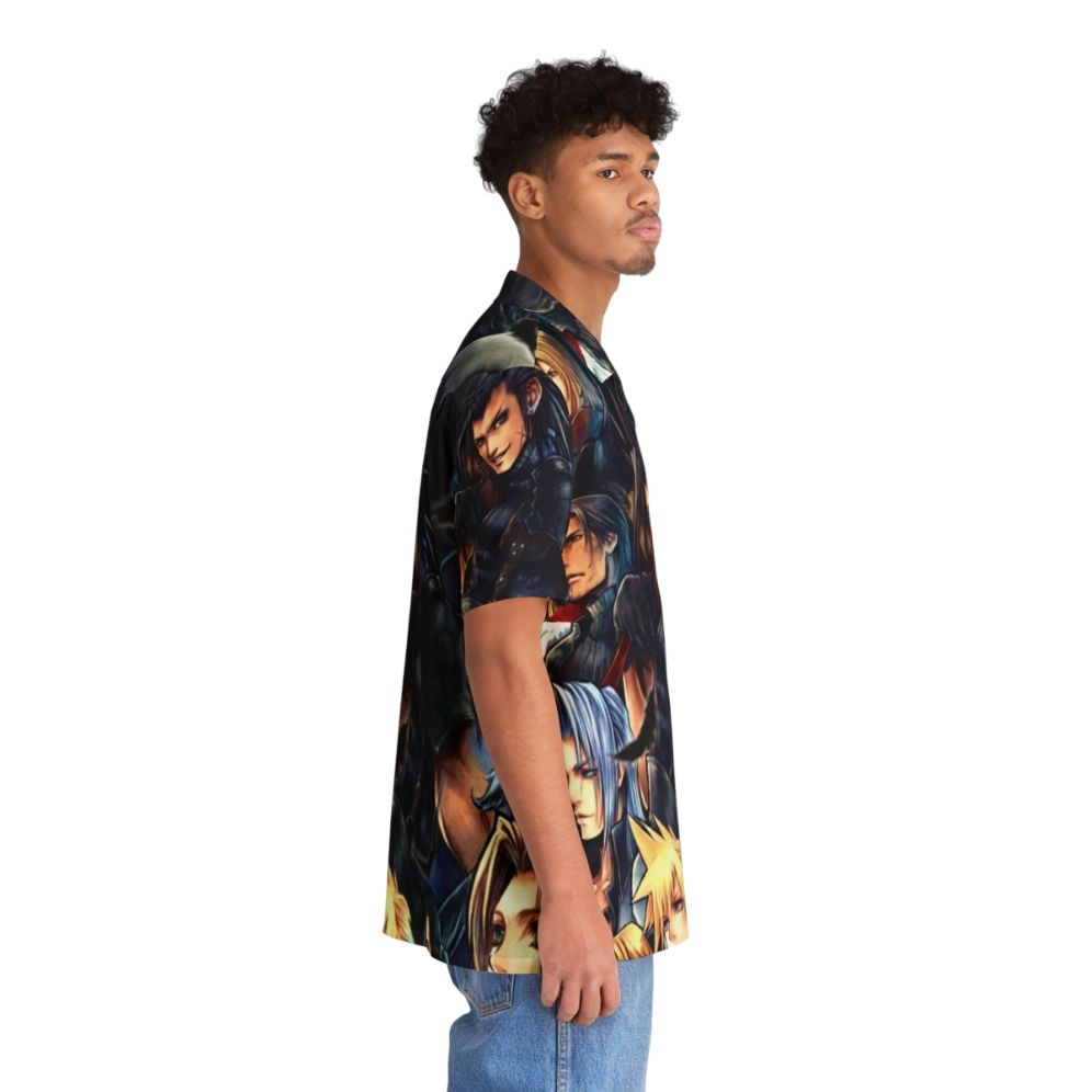 Zack Fair Hawaiian Shirt - Tropical Collared Shirt for Video Game Fans - People Pight