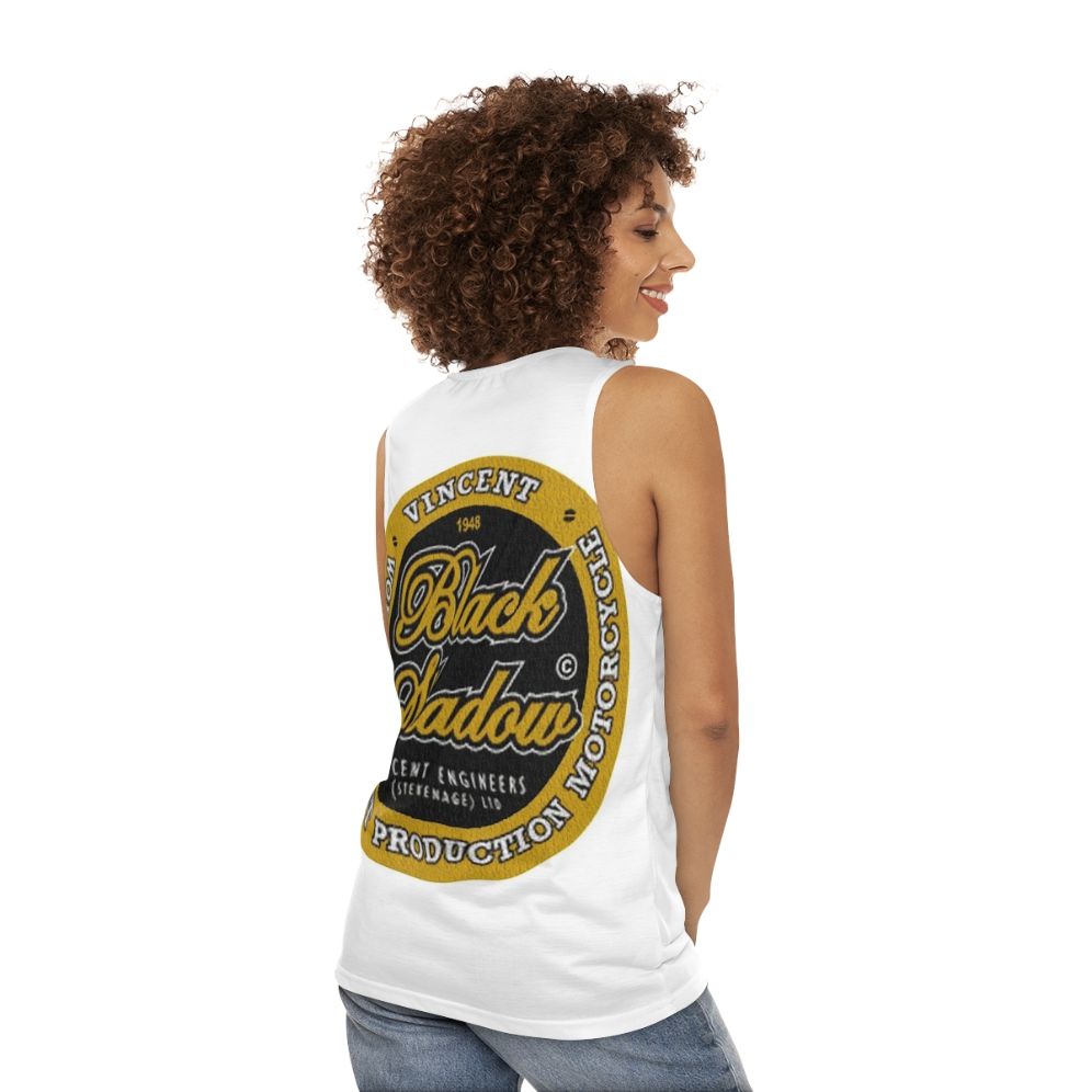 Vintage Unisex "Vincent Black Shadow" Tank Top - women back