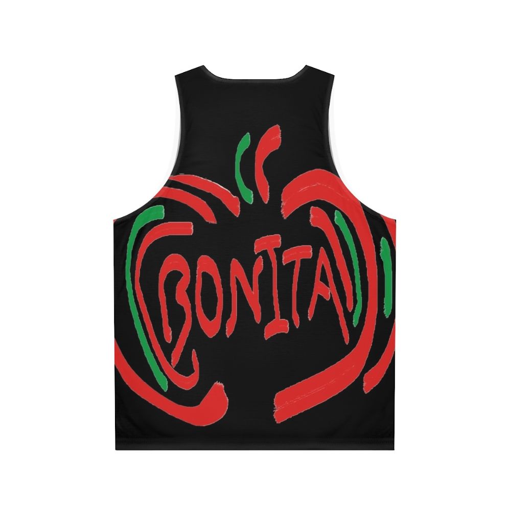 Unisex tank top with Bonita Apple graphic - Back