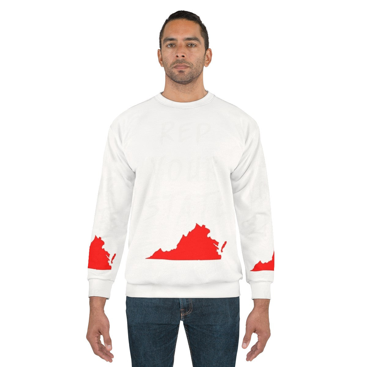 Virginia state pride sweatshirt - men