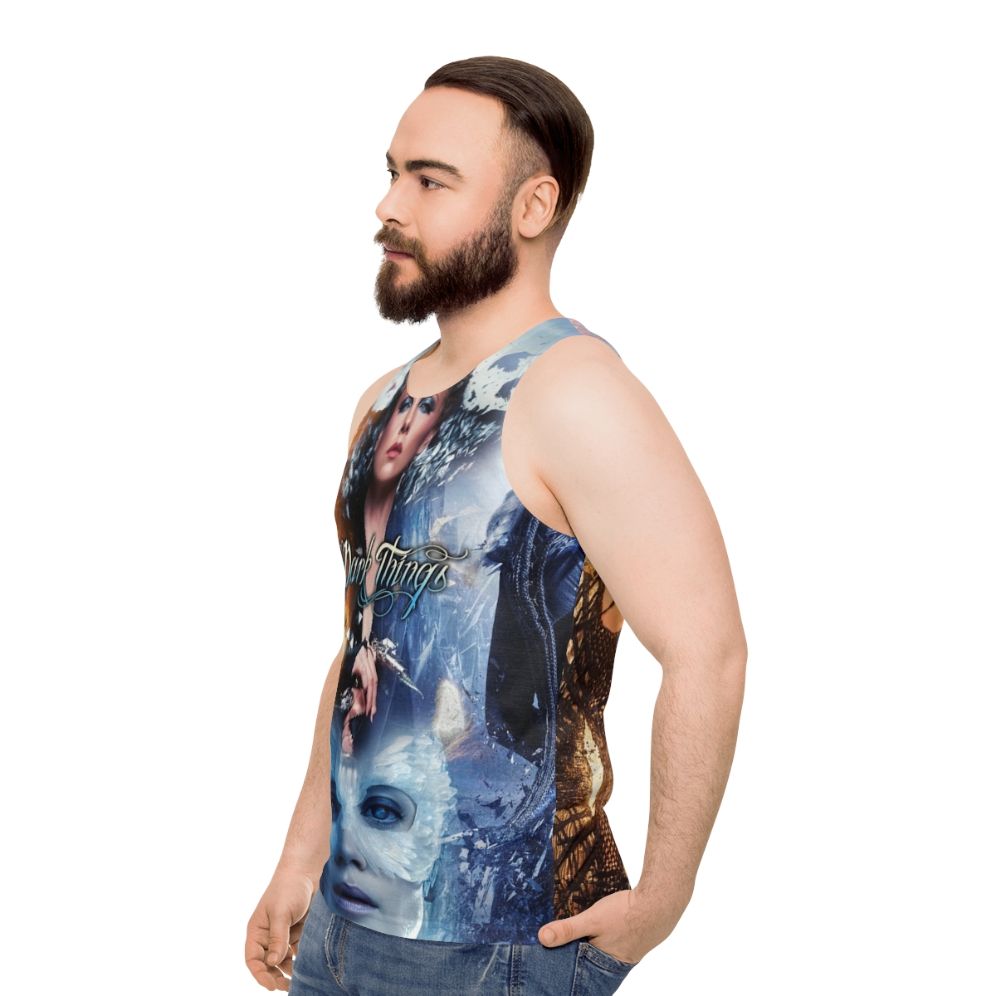 Evil Queen Ice Queen Fantasy Art Unisex Tank Top - men side