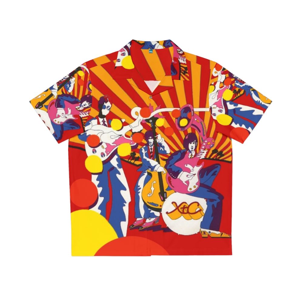 Vibrant Hawaiian XTC shirt with tropical print design