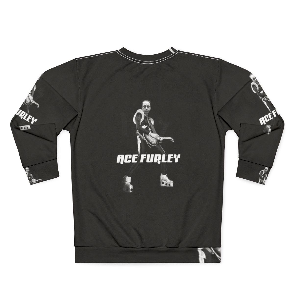 Ace Furley Sweatshirt featuring a guitar design - Back