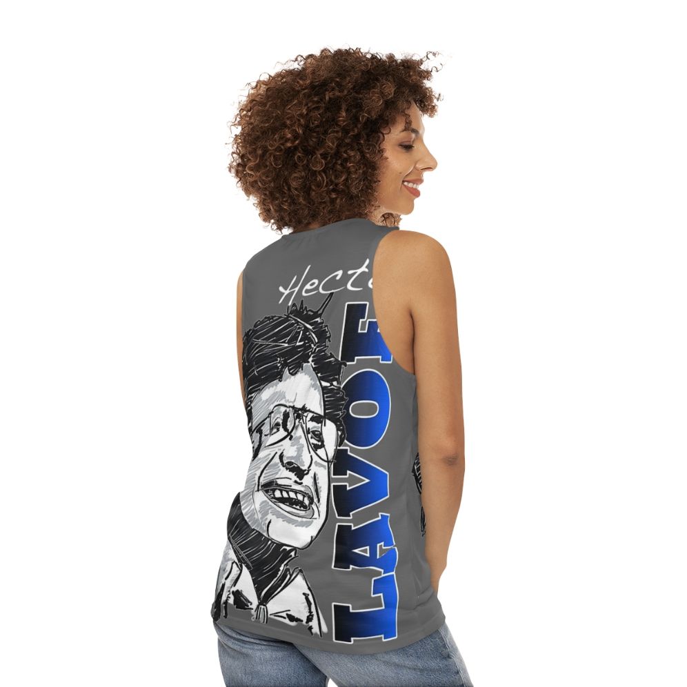 Hector Lavoe salsa singer unisex tank top - women back