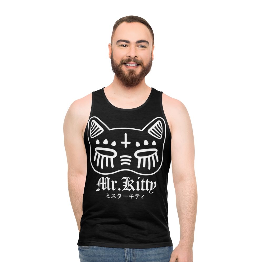 Kitty Unisex Tank Top with Music and Electronic Design - men