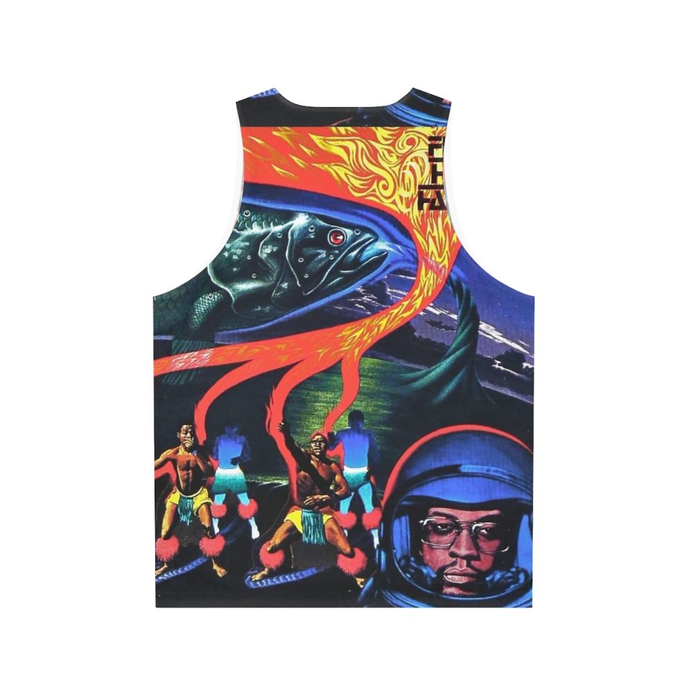 Unisex tank top with Flood album cover art - Back