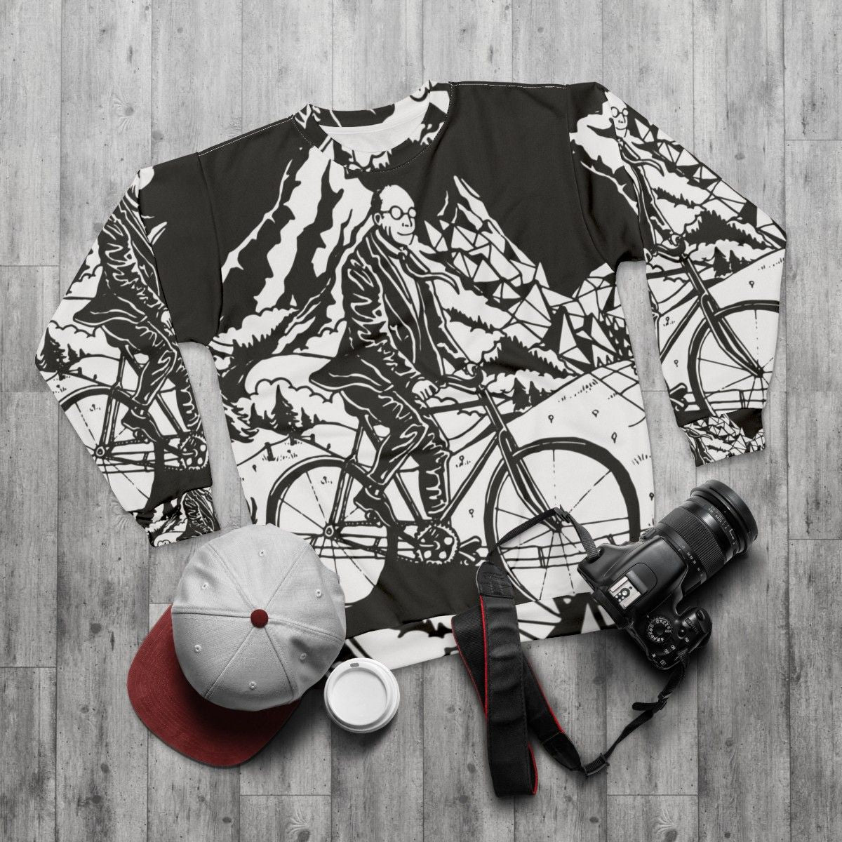 Bicycle Day 1943 Psychedelic Art Sweatshirt - flat lay