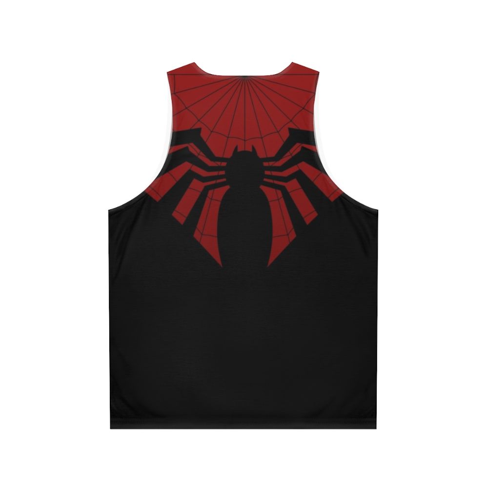 Superhero Webbed Unisex Tank Top - Back