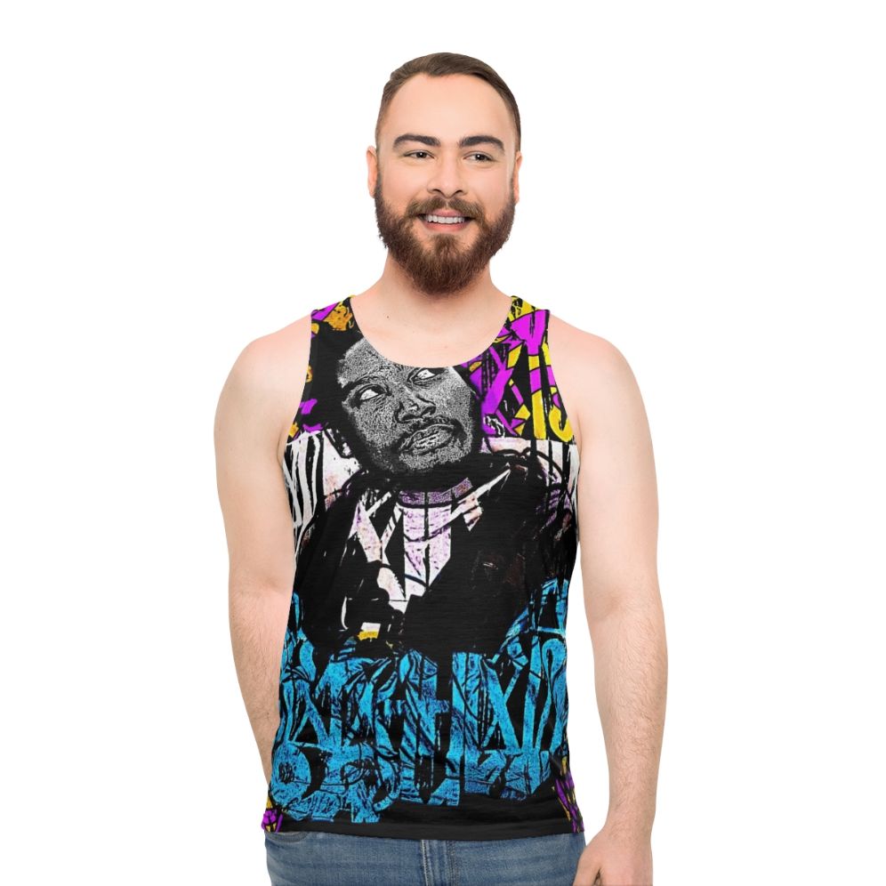 Retro Graffiti Unisex Tank Top - men