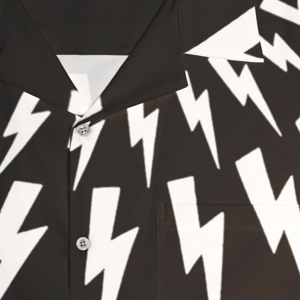 Kapow Electric Bolt Hawaiian Shirt - Detail