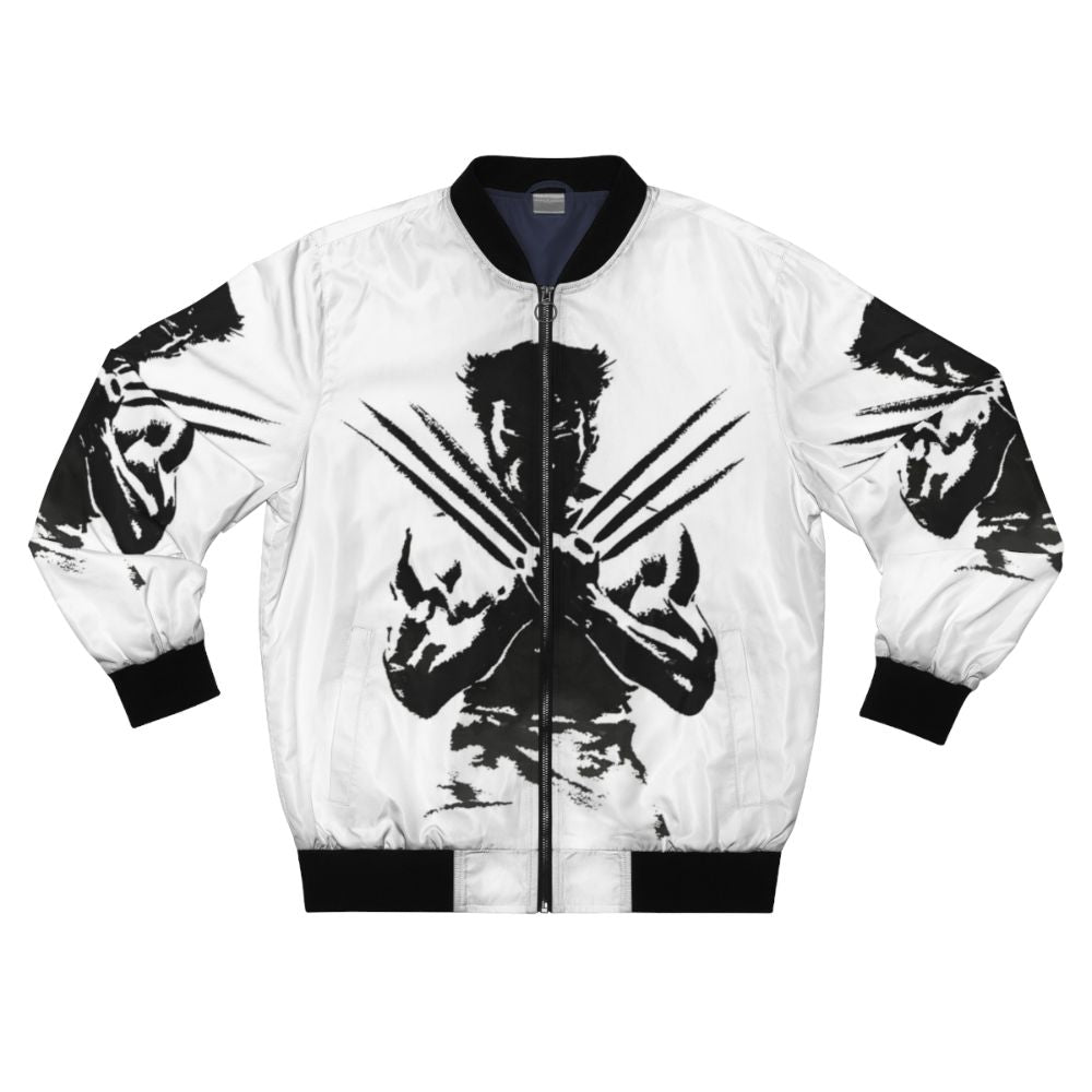 Claw's Dark Fantasy Bomber Jacket featuring a beast-inspired design with claws, shadows, and dark powers.