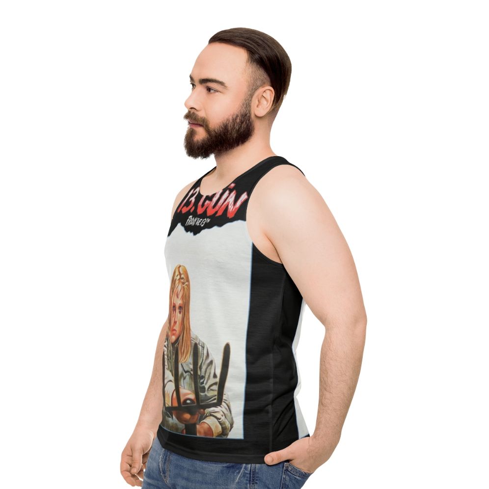 Friday the 13th Part 2 Jason Voorhees Horror Movie Unisex Tank Top - men side