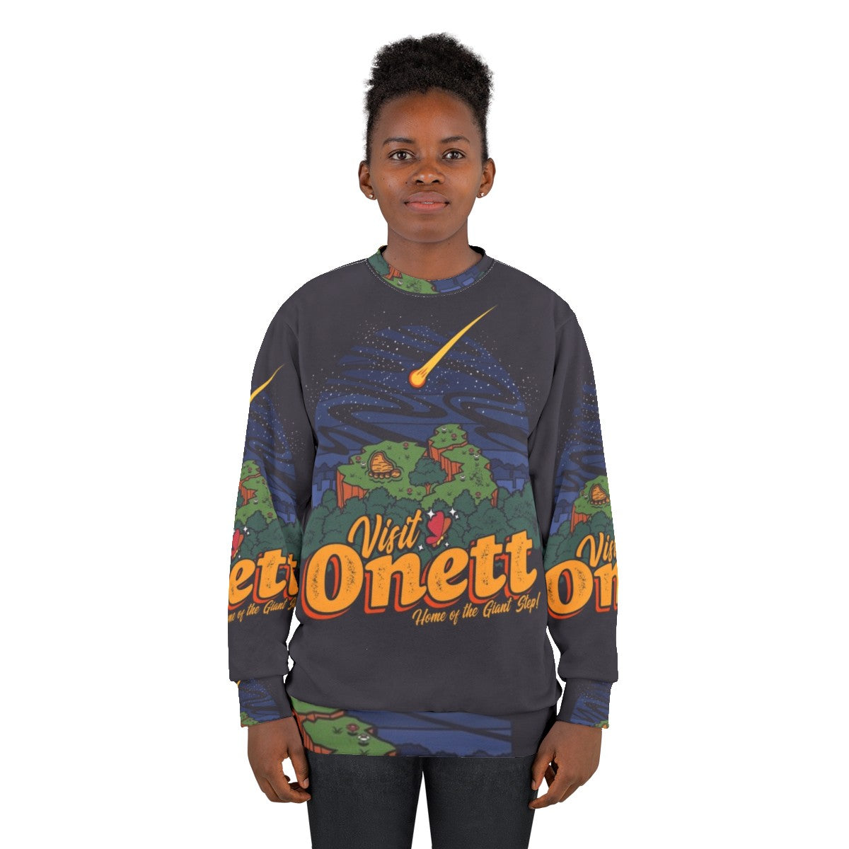 Earthbound Onett Town Sweatshirt - women