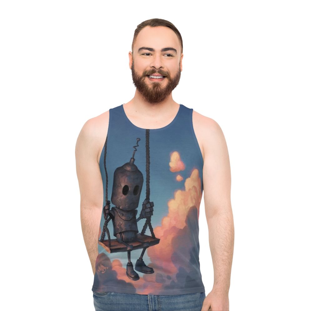 Unisex Meteorologist Robot Weather Tank Top - men