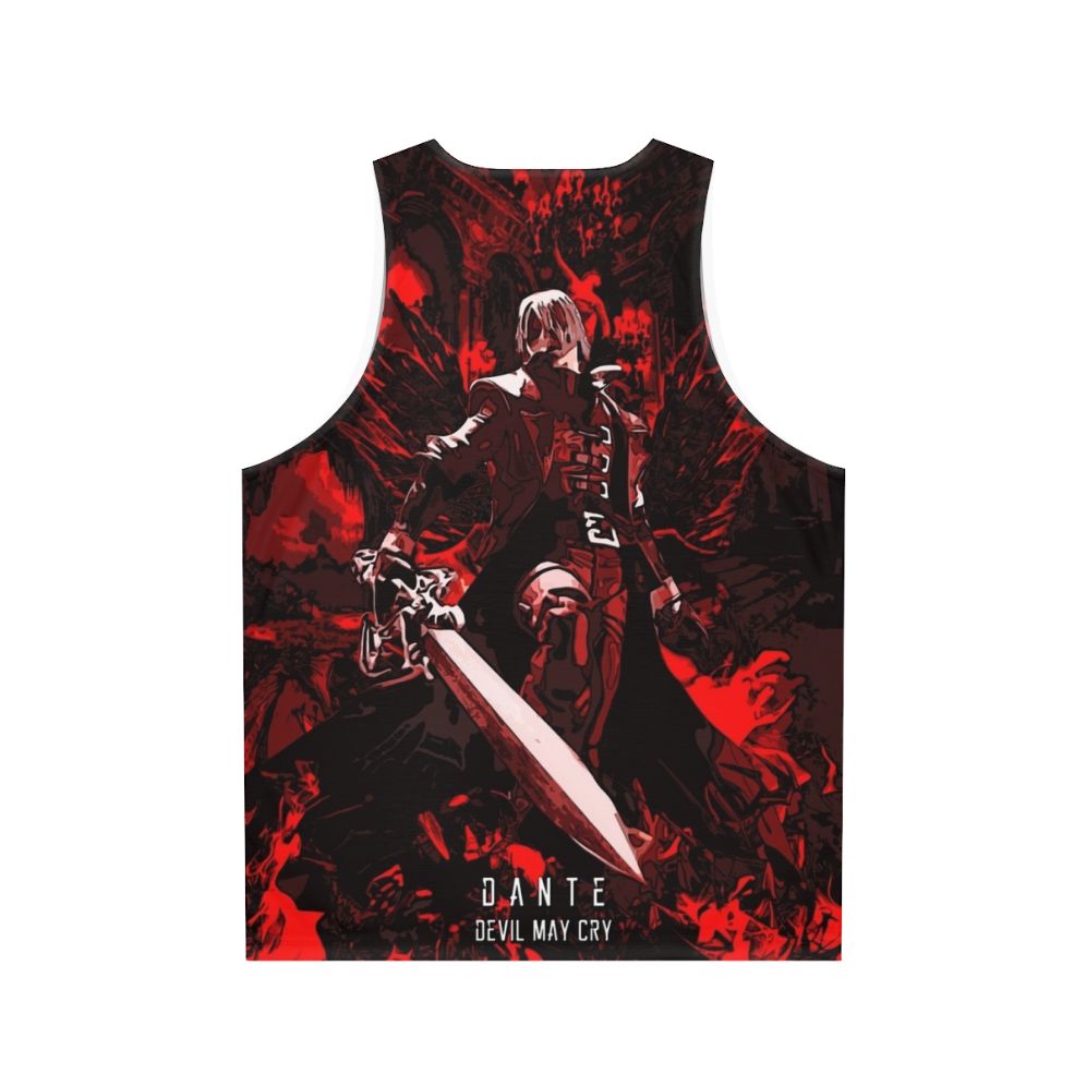 Dante Devil May Cry abstract gaming tank top - Back