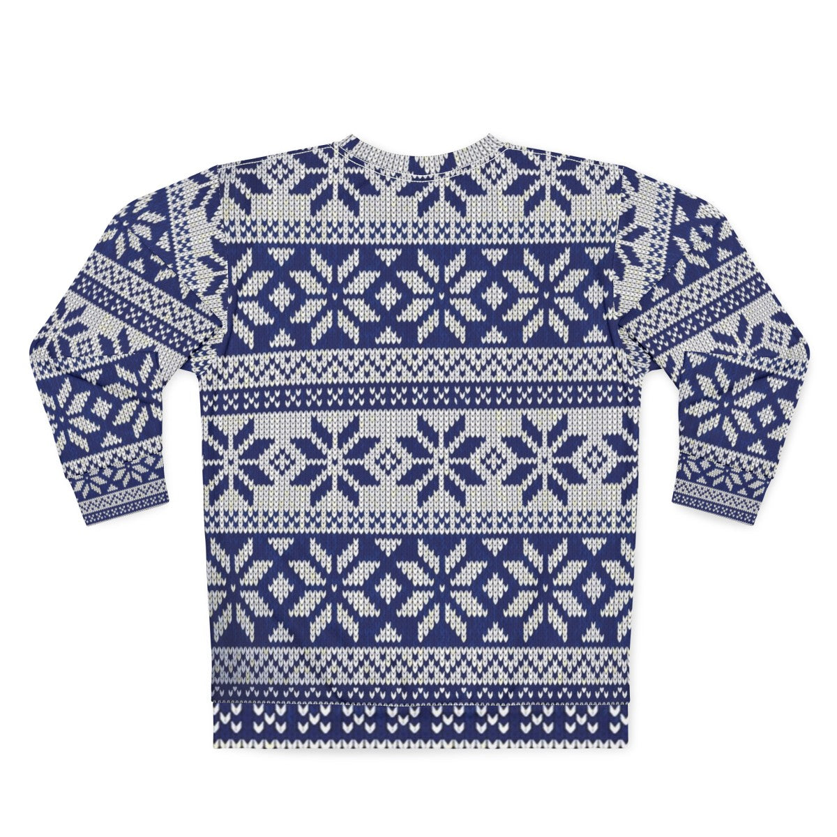 Cozy knit Christmas sweater with holiday reindeer pattern - Back