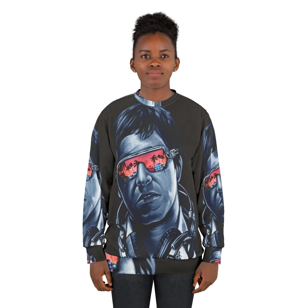 Miami Sweatshirt featuring Tony Montana from Scarface - women