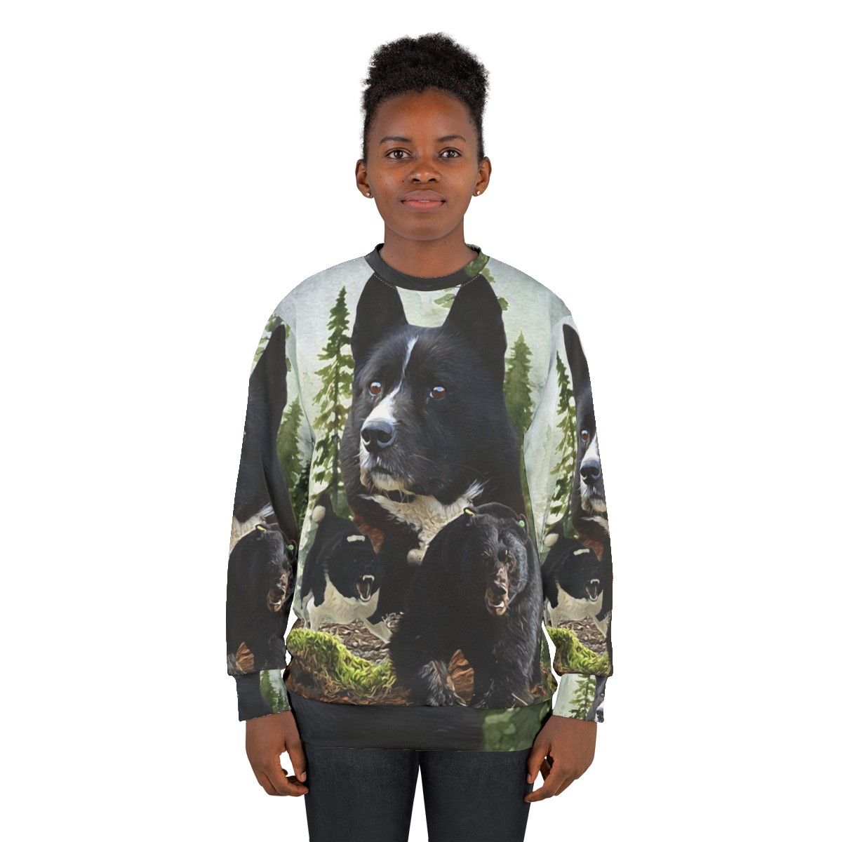 Karelian Bear Dog Hunting Sweatshirt - women