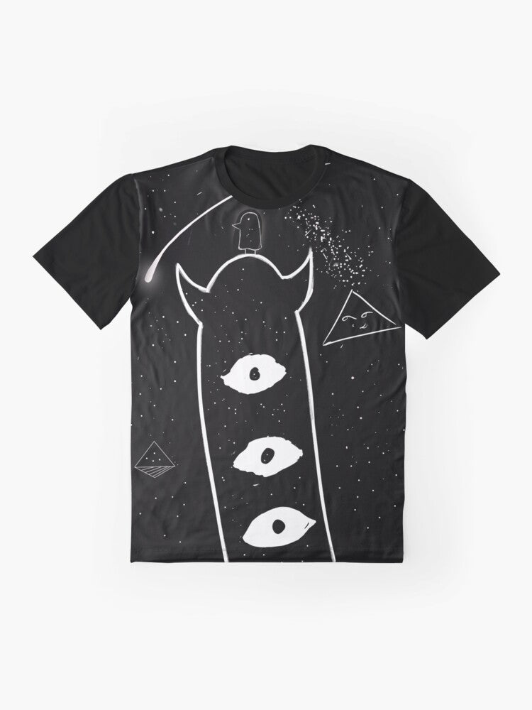 Punpun Graphic T-Shirt featuring the iconic manga character Punpun - Flat lay