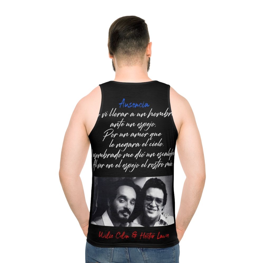 Salsa music unisex tank top - men back