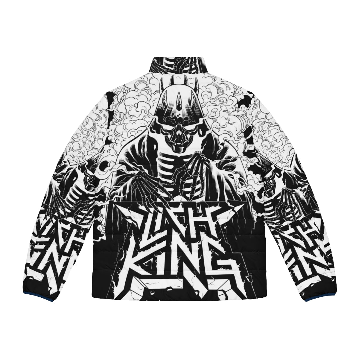 Lich King Nucleomancer thrash metal puffer jacket - Back