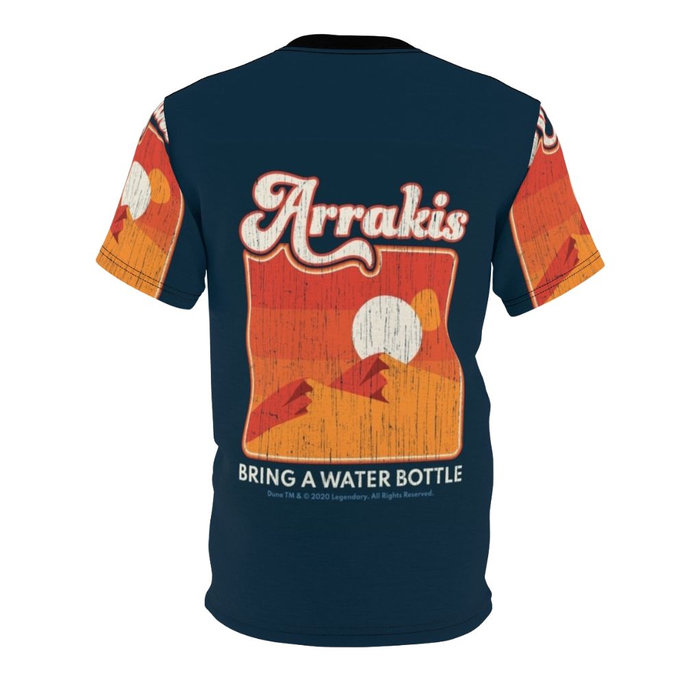 Dune 2020 Arrakis Desert Design T-shirt featuring science fiction fan art - Back