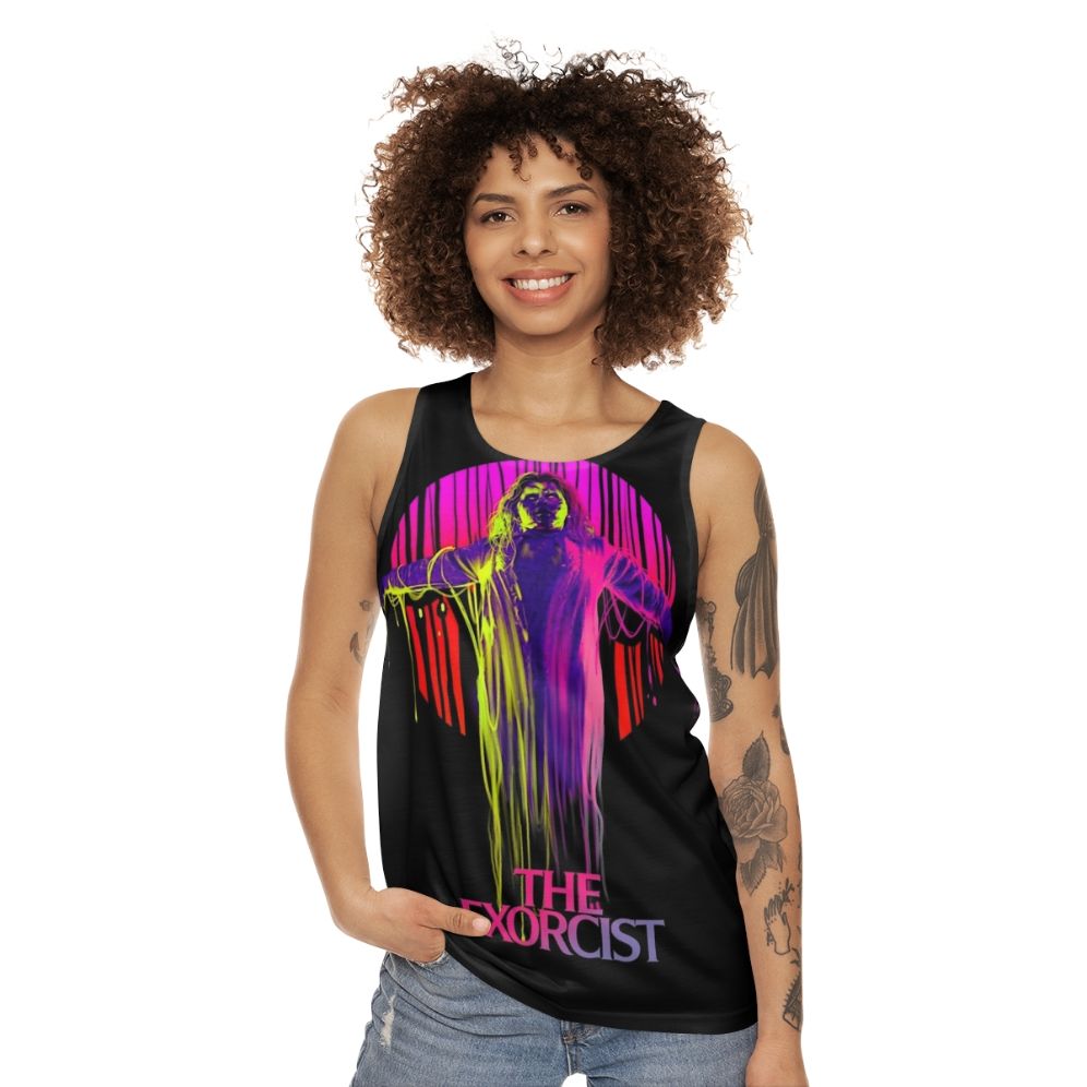 Neon "The Exorcist" unisex tank top - women