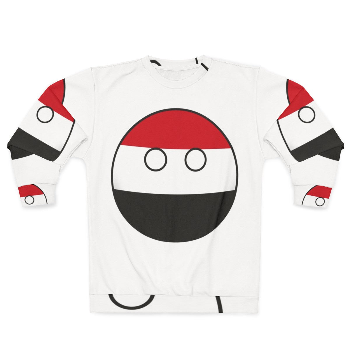 Yemen Countryball Sweatshirt - Celebrate Yemen's National Pride