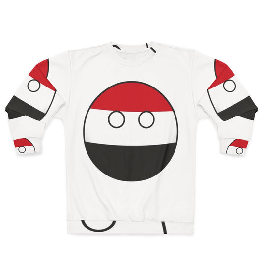 Yemen Countryball Sweatshirt - Celebrate Yemen's National Pride