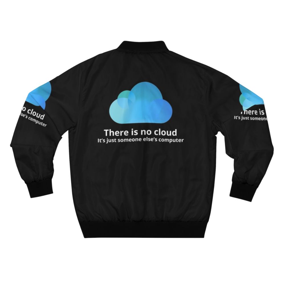 Cloud Bomber Jacket for Programmers and Gamers - Back