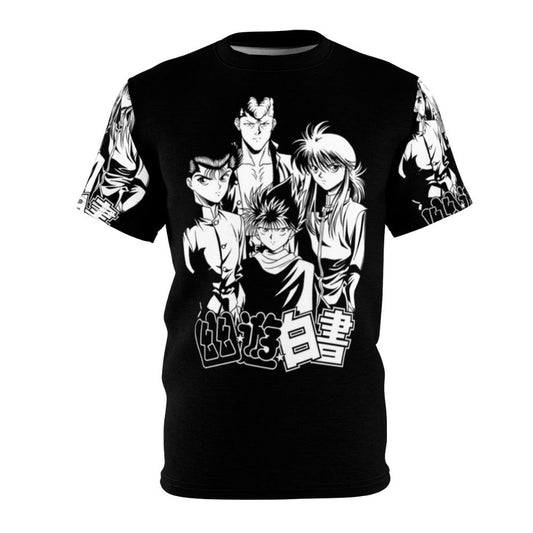 Anime-inspired YuYu Hakusho t-shirt featuring characters Kurama and Hiei