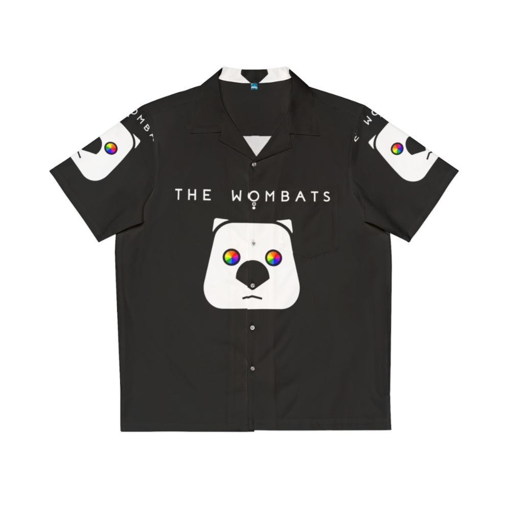 The Wombats Wombat Drawing Hawaiian Shirt for Indie Rock Music Lovers