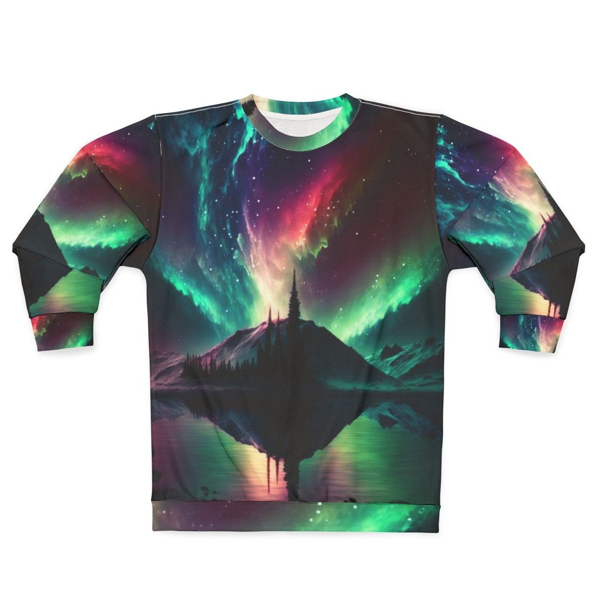 Aurora Borealis Landscape Sweatshirt