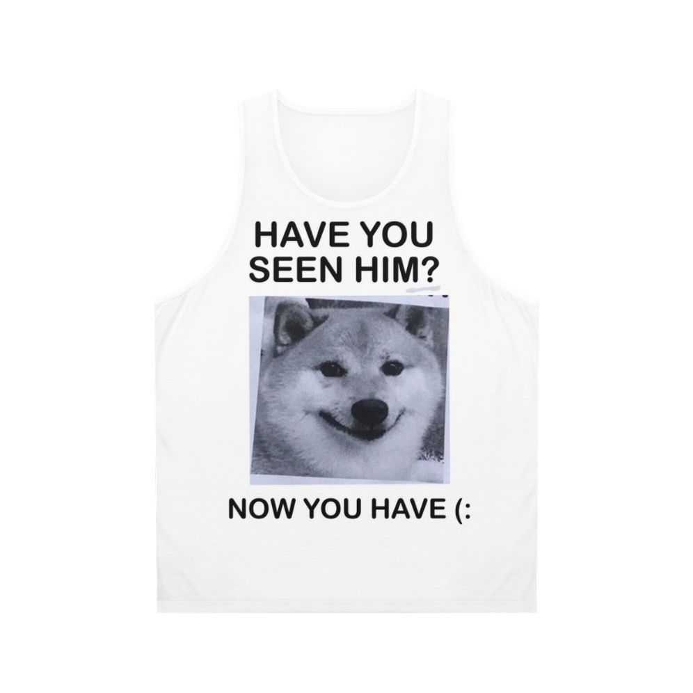 Shiba Inu meme unisex tank top