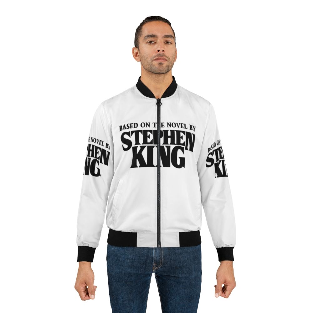 Stephen King inspired bomber jacket featuring horror elements - Lifestyle