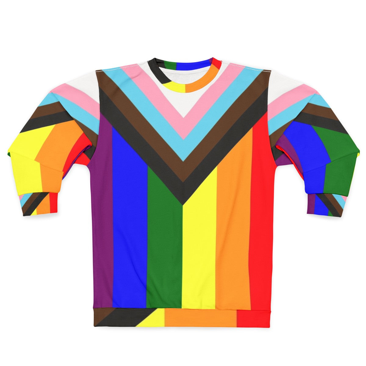 Progress Pride Flag Sweatshirt - LGBTQ+ Clothing