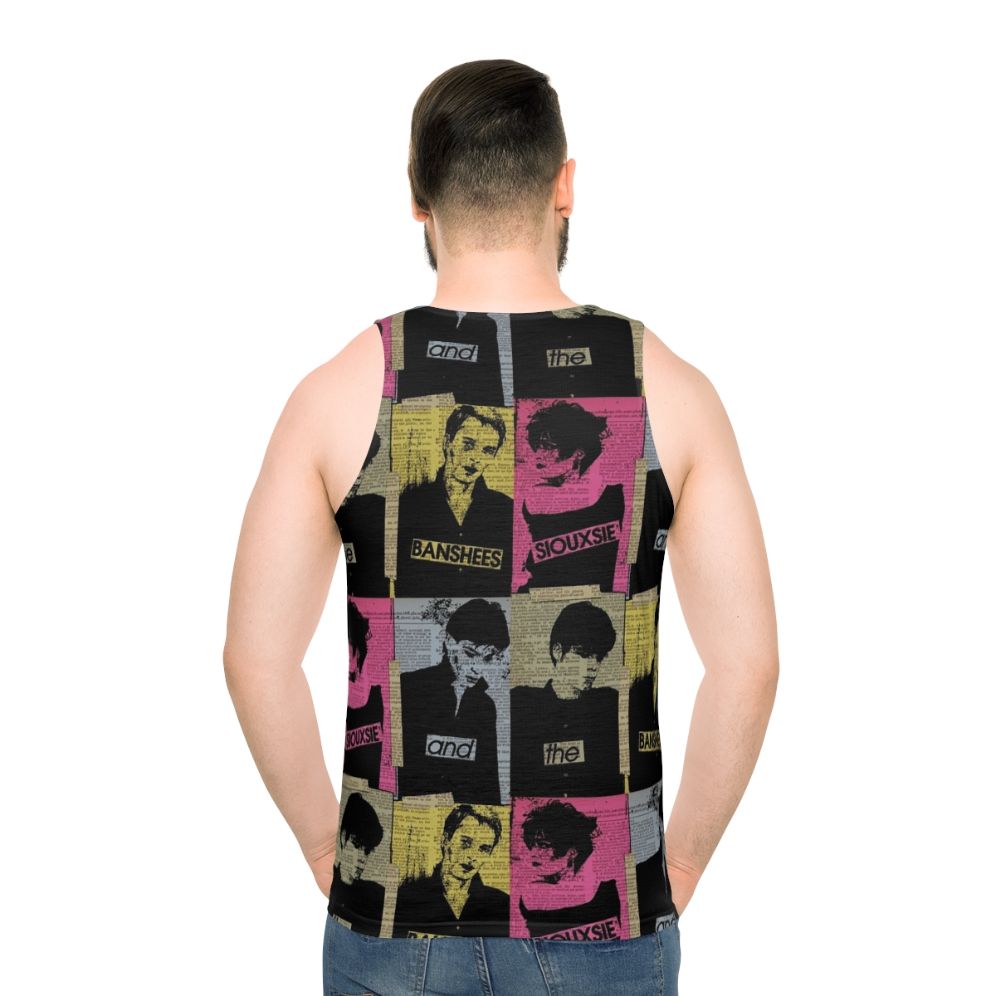 80s Music Unisex Tank Top - men back