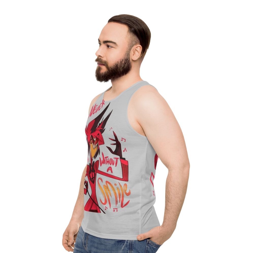 Hazbin Hotel Alastor Unisex Tank Top - men side