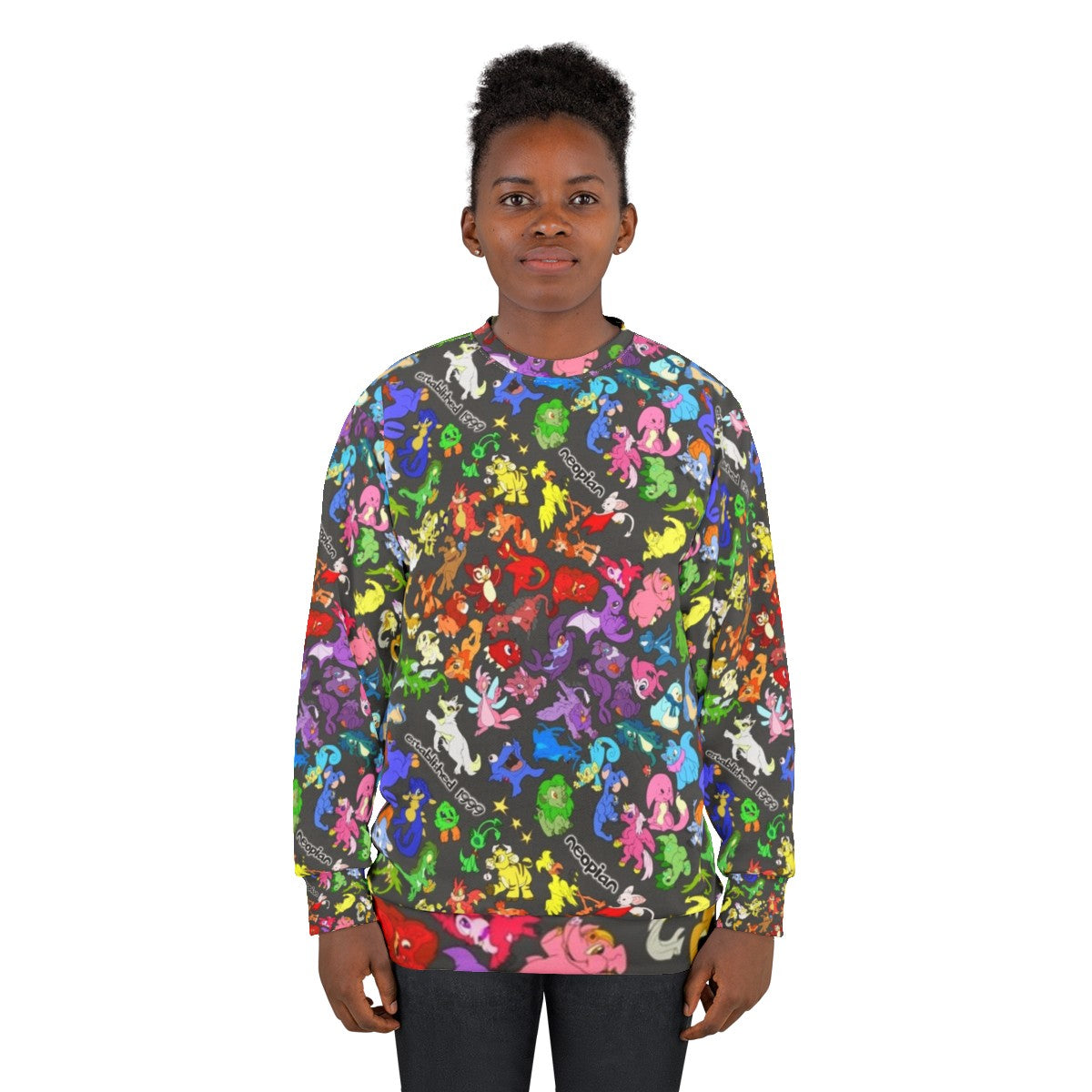 Neopets all over print sweatshirt - women