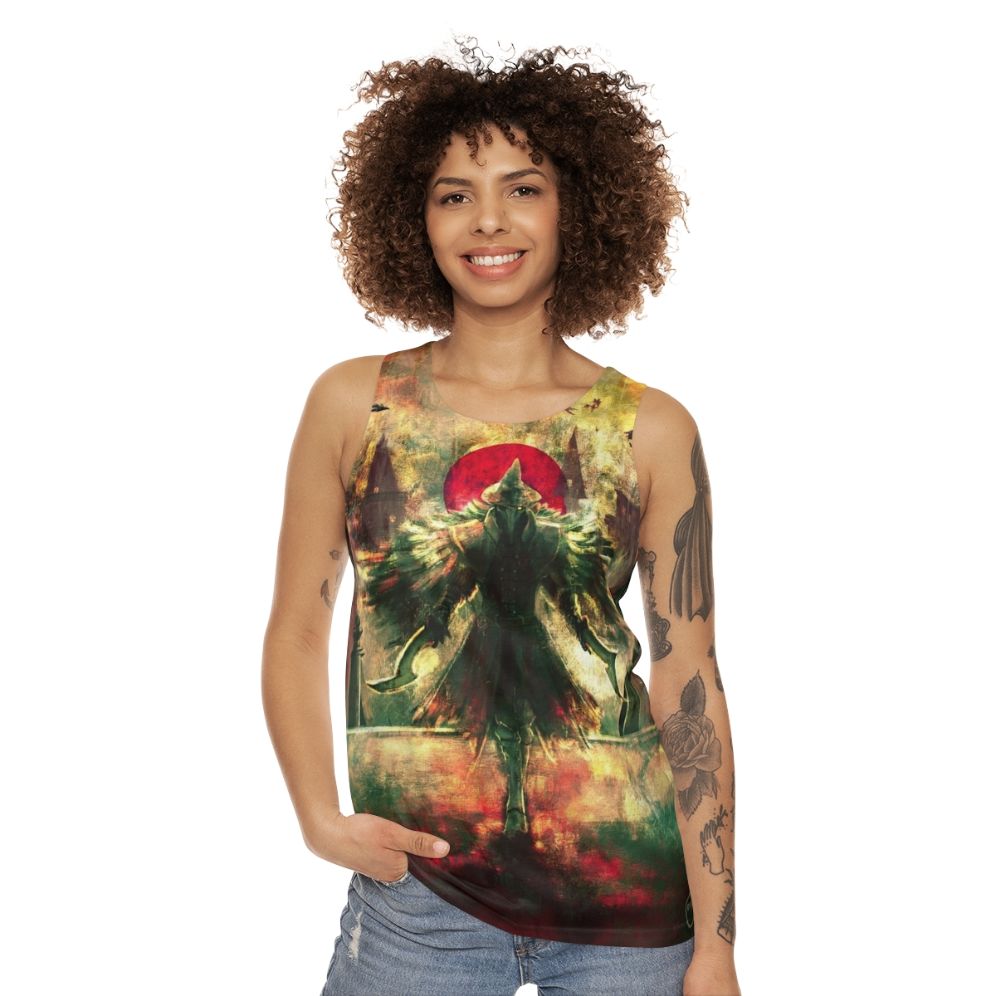 Bloodborne Hunter Crow Unisex Tank Top - women